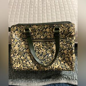 PATRICIA NASH Olive Groves Leather Floral ALESSANO Satchel